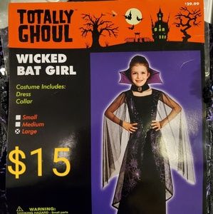 NWT BEAUTIFUL GIRLS WICKED BAT GIRL COSTUME